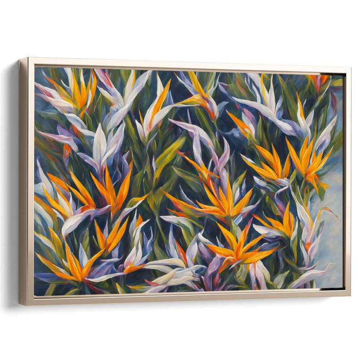 Contemporary Oil Birds of Paradise #130