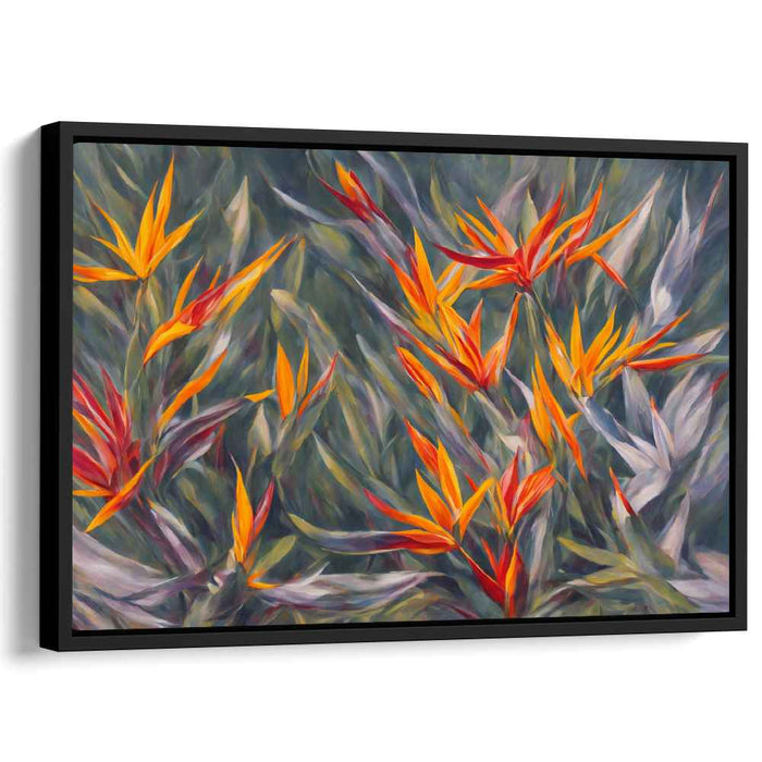 Contemporary Oil Birds of Paradise #135