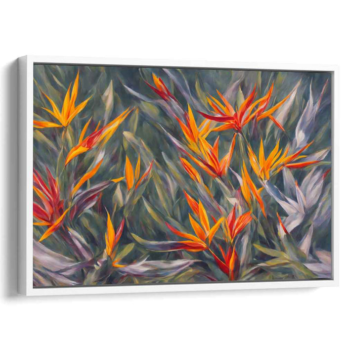 Contemporary Oil Birds of Paradise #135