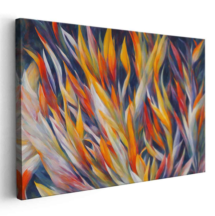 Contemporary Oil Birds of Paradise #140