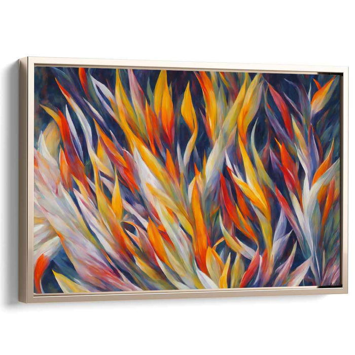 Contemporary Oil Birds of Paradise #140