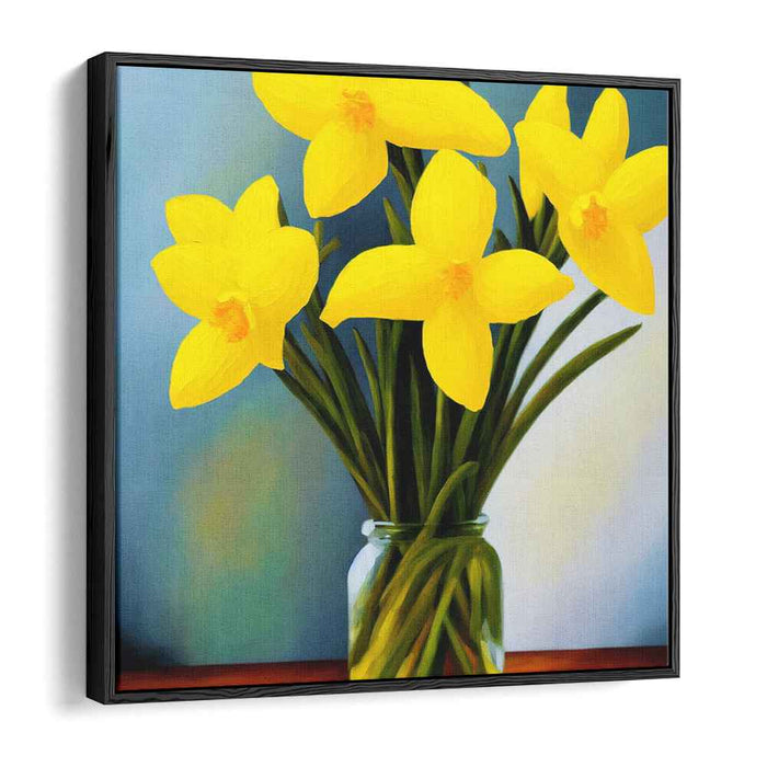 Lemon Sunshine Symphony: Vibrant Yellow Daffodils in Bloom