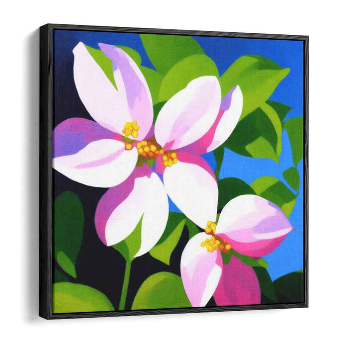 Blossoms in the Sky: Contemporary Floral Canvas Art Print