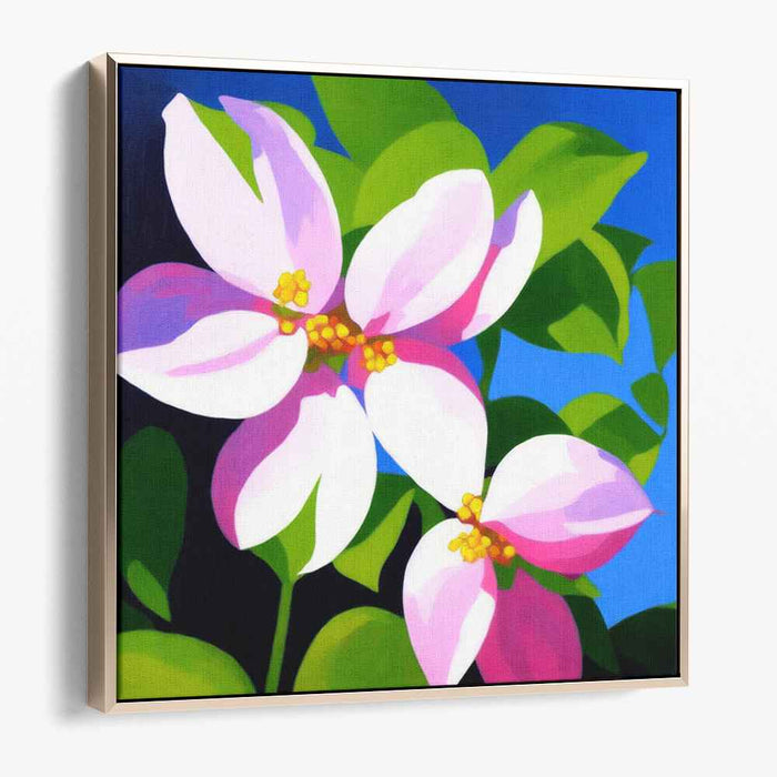 Blossoms in the Sky: Contemporary Floral Canvas Art Print