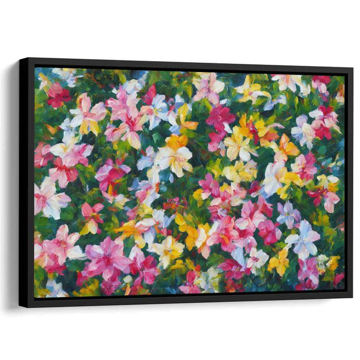 Surreal Blossom Dreams: Lush Impressionist Garden Canvas Art