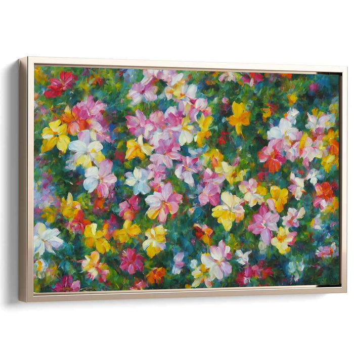 Impressionist Eden Canvas: A Lush Impressionist Garden Canvas Art