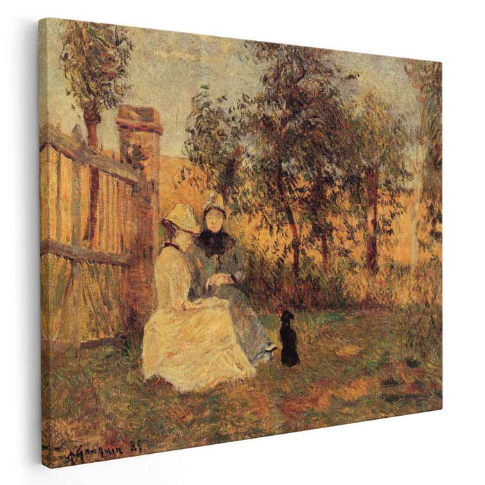 Conversation (1885) by Paul Gauguin