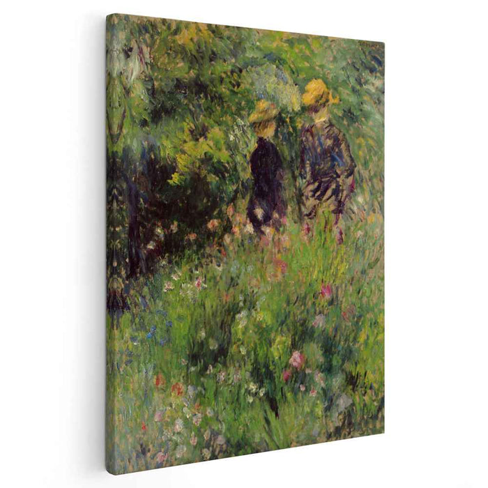 Conversation in a Rose Garden (1876) by Pierre-Auguste Renoir