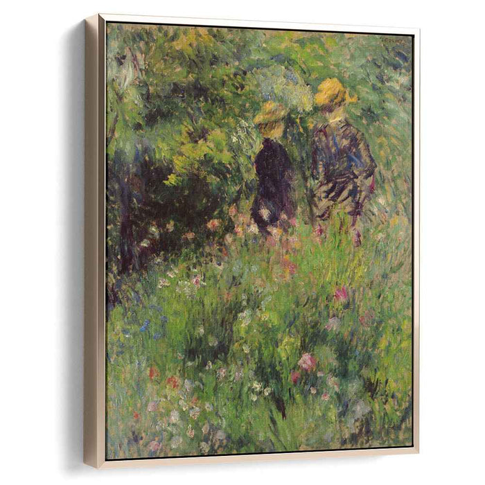 Conversation in a Rose Garden (1876) by Pierre-Auguste Renoir