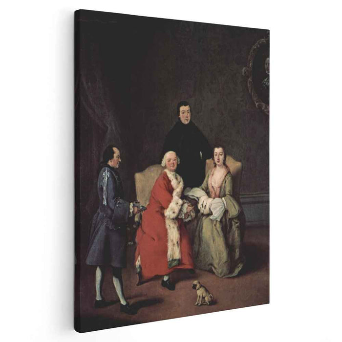 Conversation in the family by Pietro Longhi