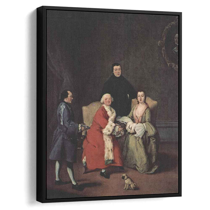 Conversation in the family by Pietro Longhi