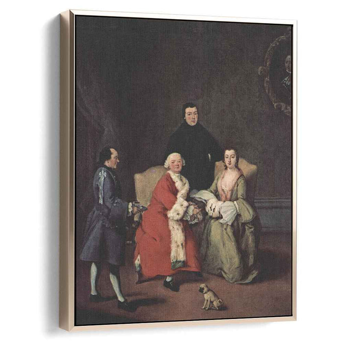 Conversation in the family by Pietro Longhi