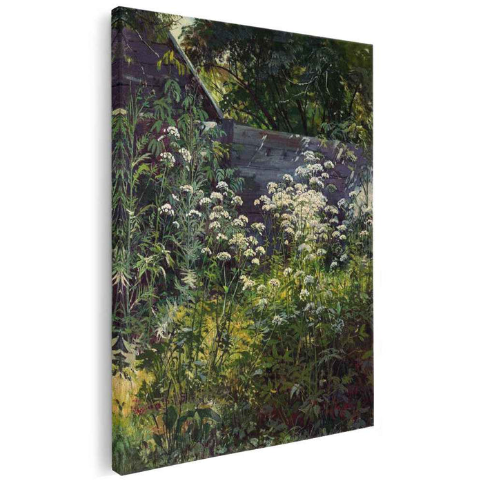 Corner of overgrown garden. Goutweed-grass (1884) by Ivan Shishkin