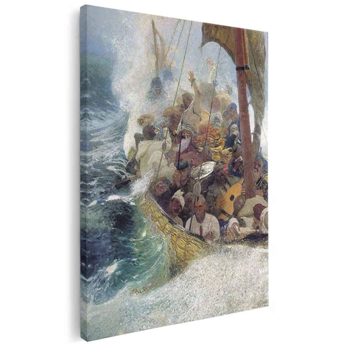 Cossacks on the Black Sea (1908) by Ilya Repin