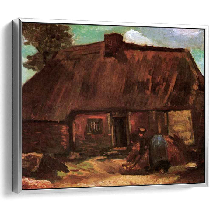 Cottage with Peasant Woman Digging (1885) by Vincent van Gogh
