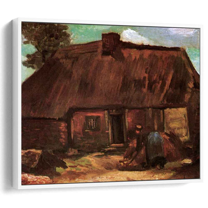 Cottage with Peasant Woman Digging (1885) by Vincent van Gogh