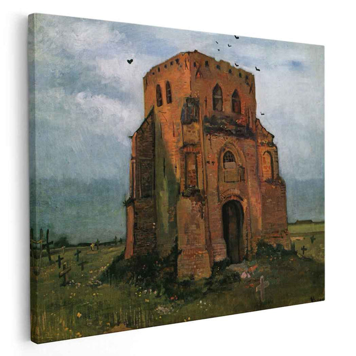 Country Churchyard and Old Church Tower (1885) by Vincent van Gogh