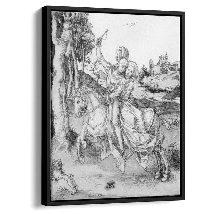 Couple on Horseback (1496) by Albrecht Durer