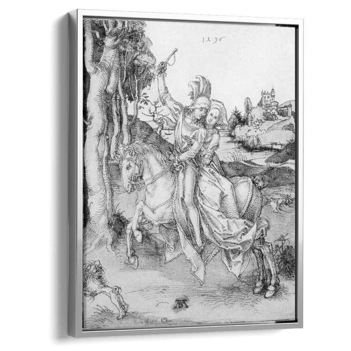 Couple on Horseback (1496) by Albrecht Durer