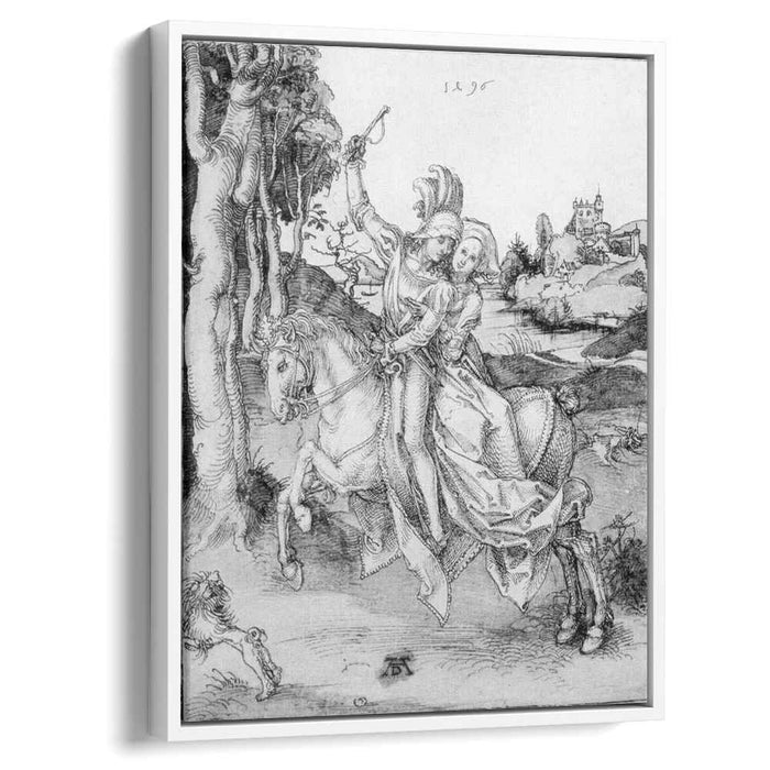 Couple on Horseback (1496) by Albrecht Durer
