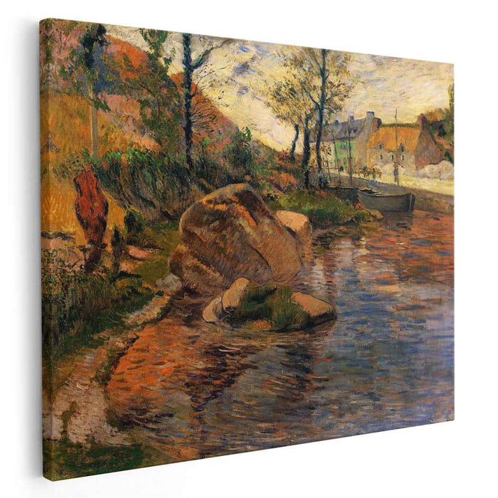 Cove opposite Pont-Aven Harbor (1888) by Paul Gauguin