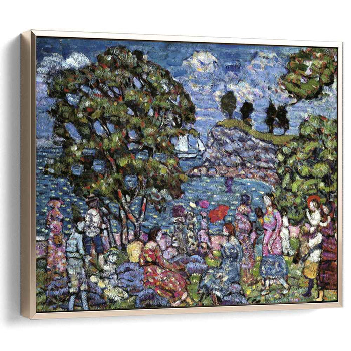 Cove with Figures (1923) by Maurice Prendergast