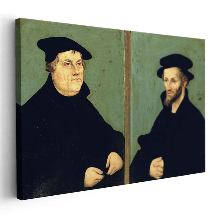 Portraits of Martin Luther and Philipp Melanchthon (1543) by Lucas Cranach the Elder