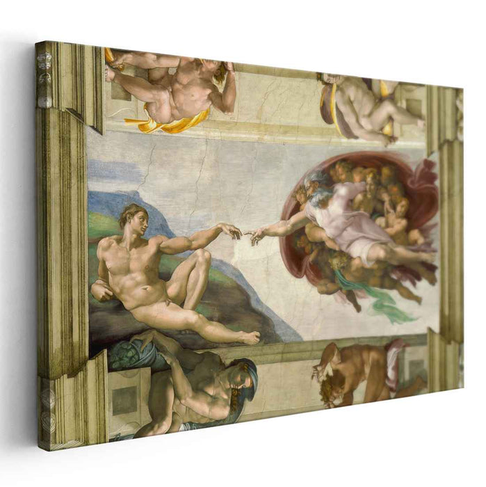 Sistine Chapel Ceiling: Creation of Adam (1510) by Michelangelo