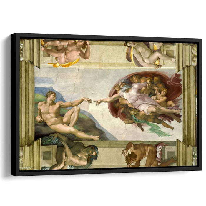 Sistine Chapel Ceiling: Creation of Adam (1510) by Michelangelo