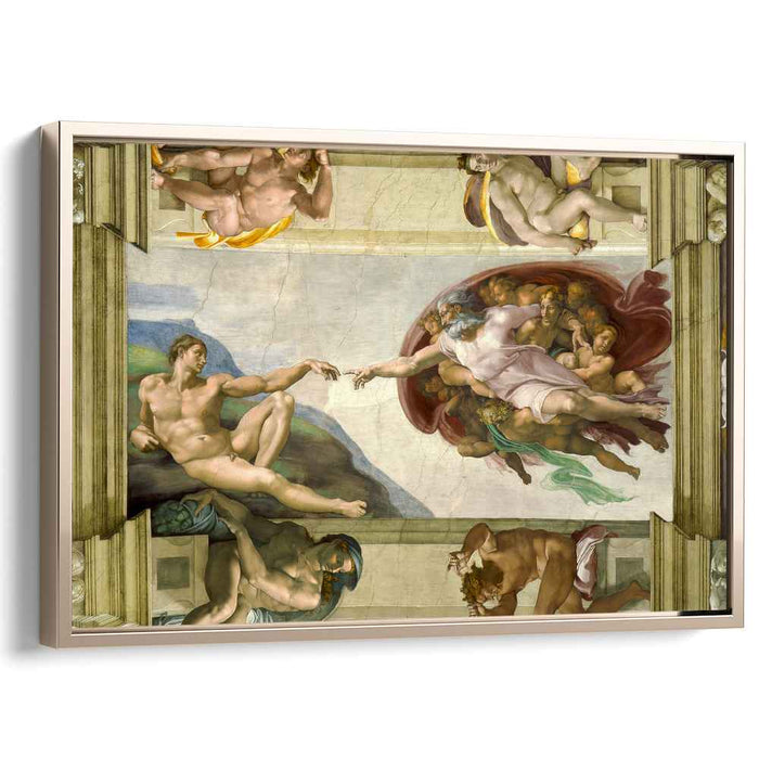 Sistine Chapel Ceiling: Creation of Adam (1510) by Michelangelo