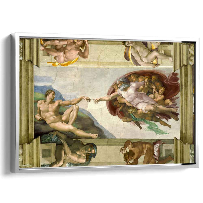 Sistine Chapel Ceiling: Creation of Adam (1510) by Michelangelo