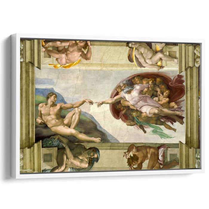 Sistine Chapel Ceiling: Creation of Adam (1510) by Michelangelo