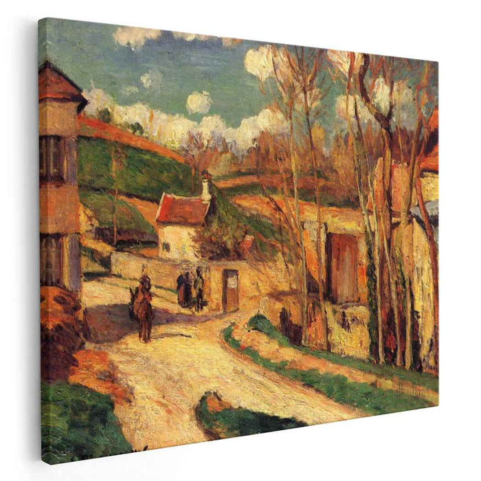 Crossroads at l'Hermitage, Pontoise by Camille Pissarro