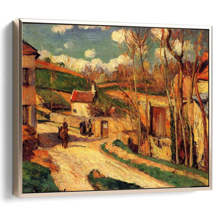 Crossroads at l'Hermitage, Pontoise by Camille Pissarro