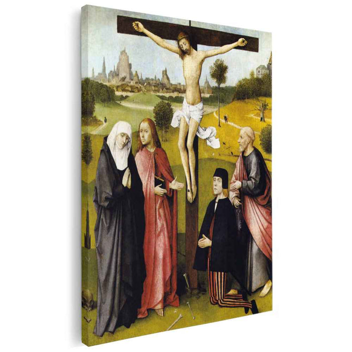 Crucifixion with a Donor (1485) by Hieronymus Bosch