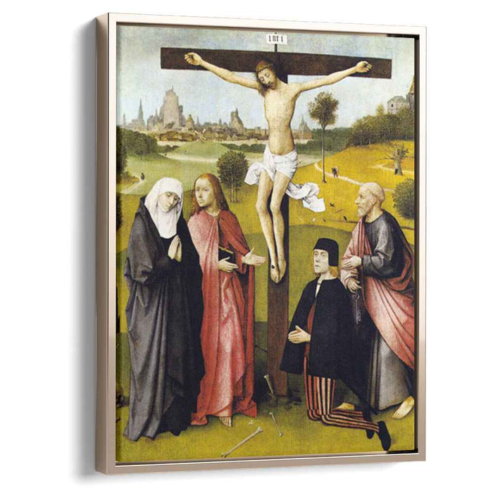 Crucifixion with a Donor (1485) by Hieronymus Bosch