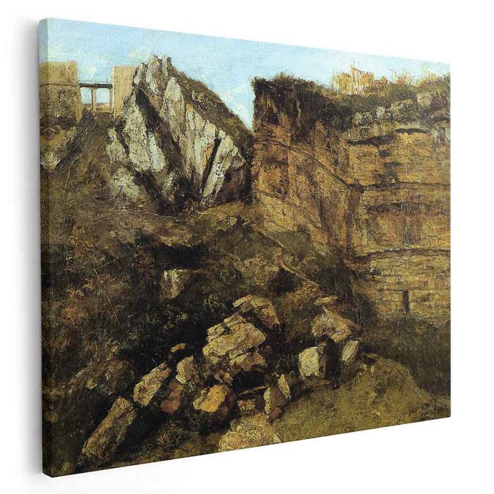 Crumbling Rocks (1864) by Gustave Courbet