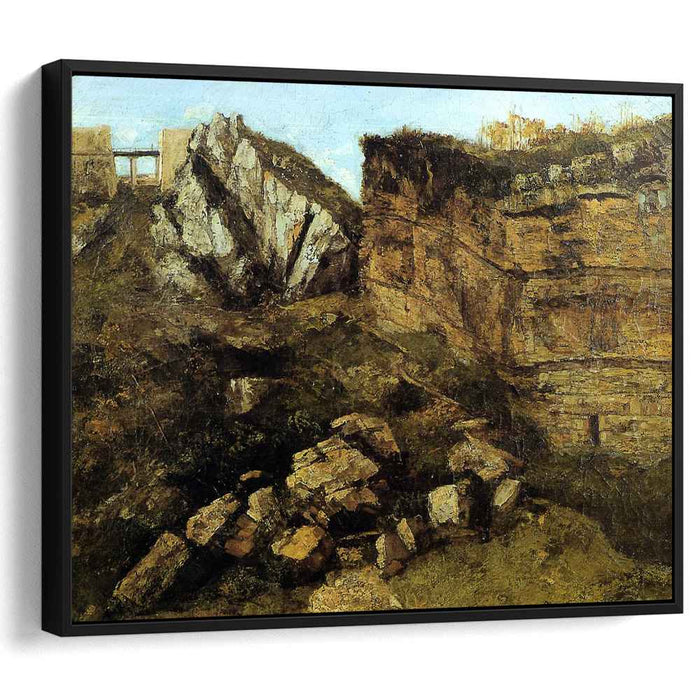 Crumbling Rocks (1864) by Gustave Courbet