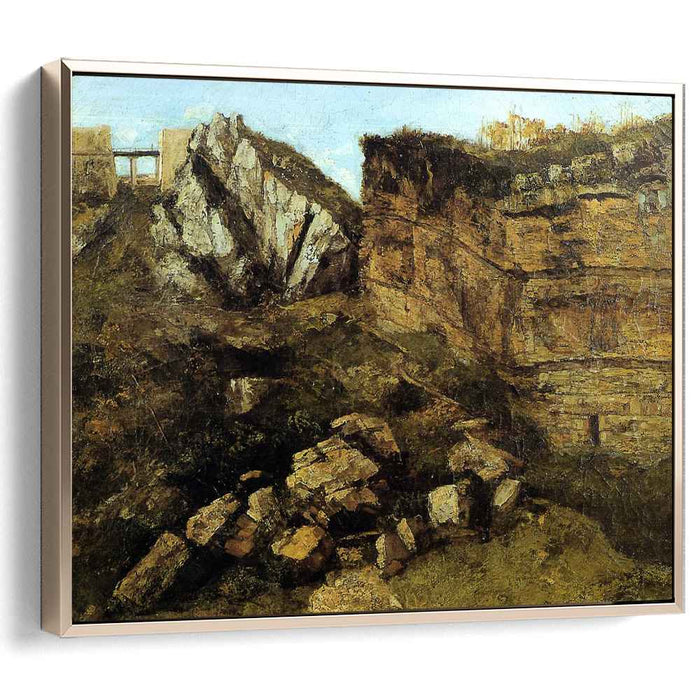 Crumbling Rocks (1864) by Gustave Courbet