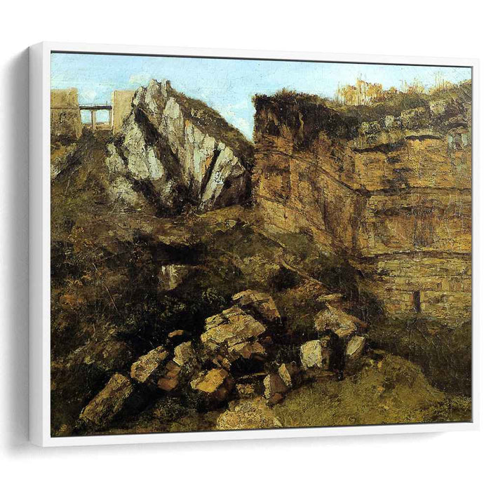 Crumbling Rocks (1864) by Gustave Courbet