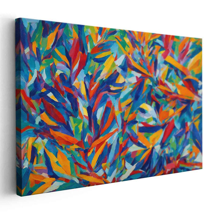 Cubist Oil Birds of Paradise #113