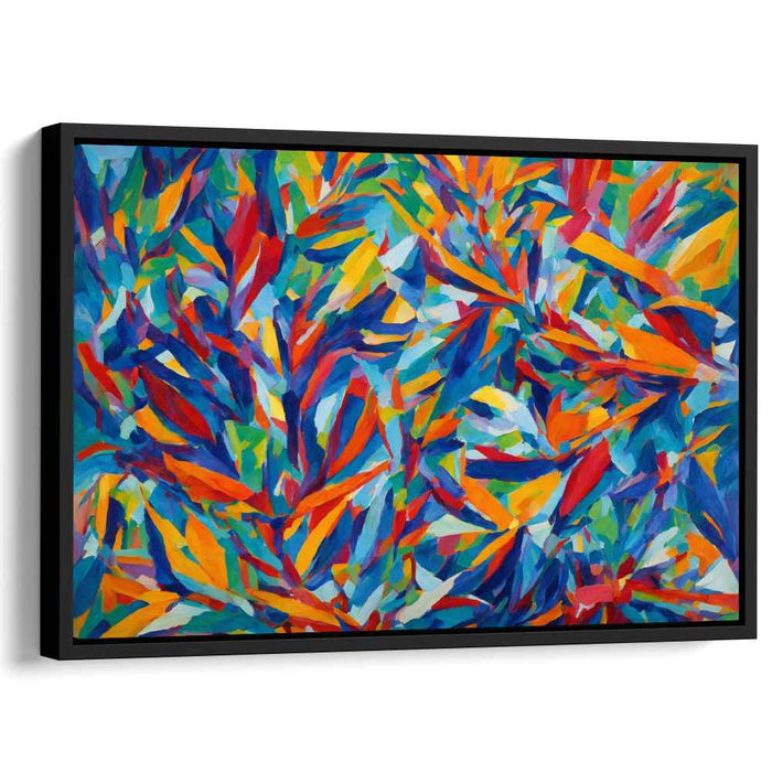 Cubist Oil Birds of Paradise #113