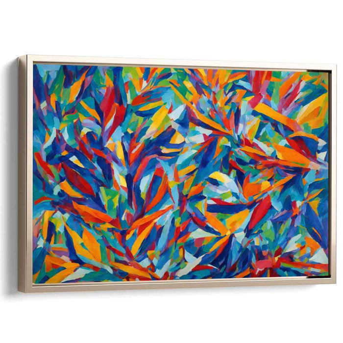 Cubist Oil Birds of Paradise #113