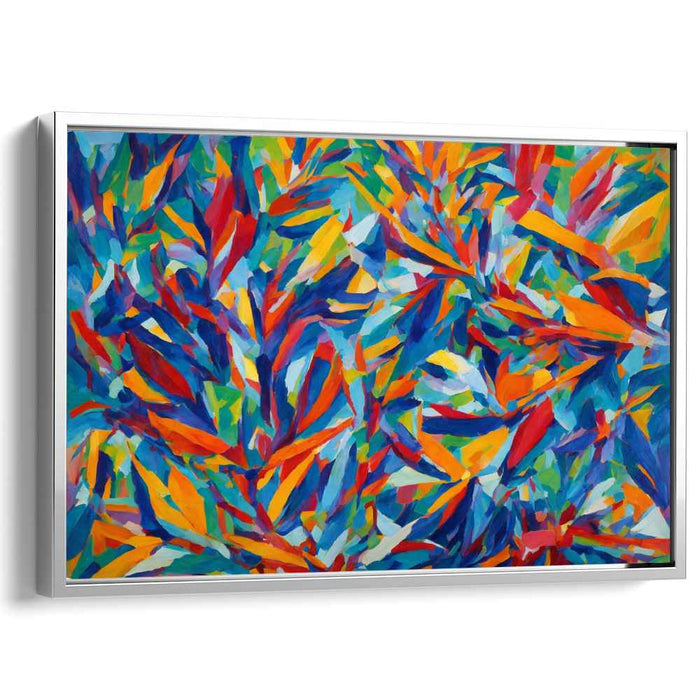 Cubist Oil Birds of Paradise #113