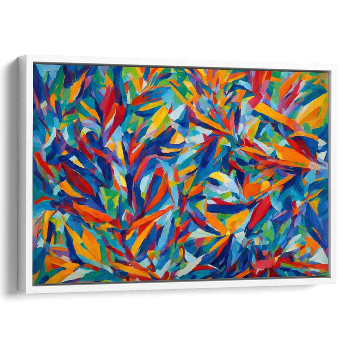 Cubist Oil Birds of Paradise #113