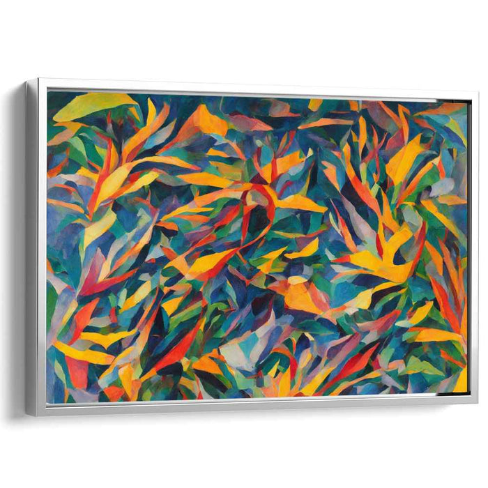 Cubist Oil Birds of Paradise #114