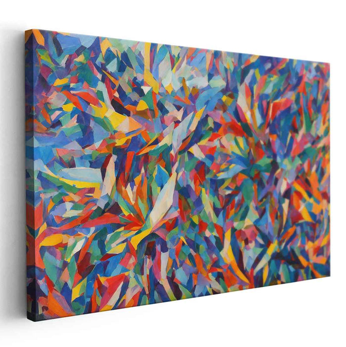 Cubist Oil Birds of Paradise #127