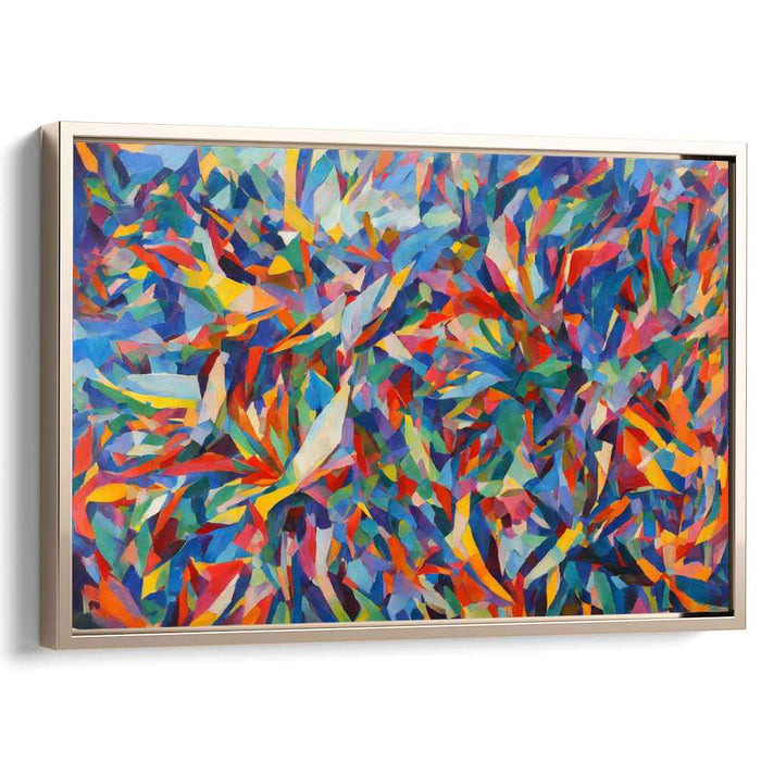 Cubist Oil Birds of Paradise #127