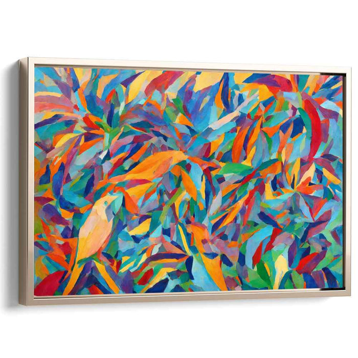 Kaleidoscopic Jungle: A Vibrant Fauvist Canvas Art Print