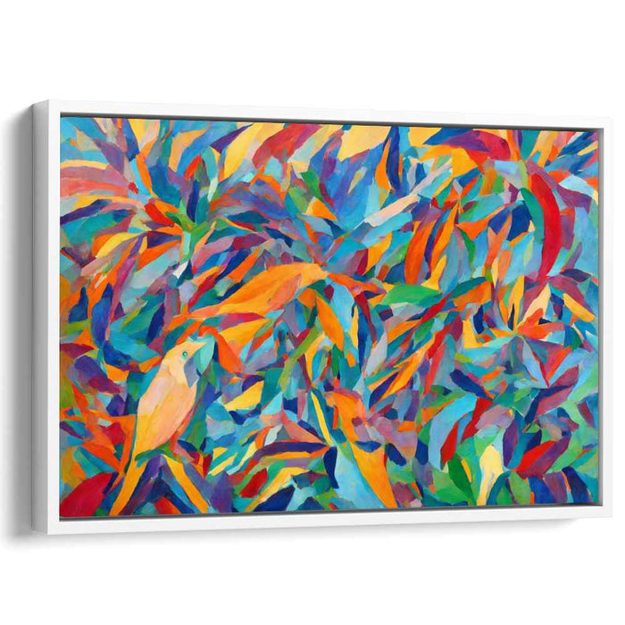 Kaleidoscopic Jungle: A Vibrant Fauvist Canvas Art Print